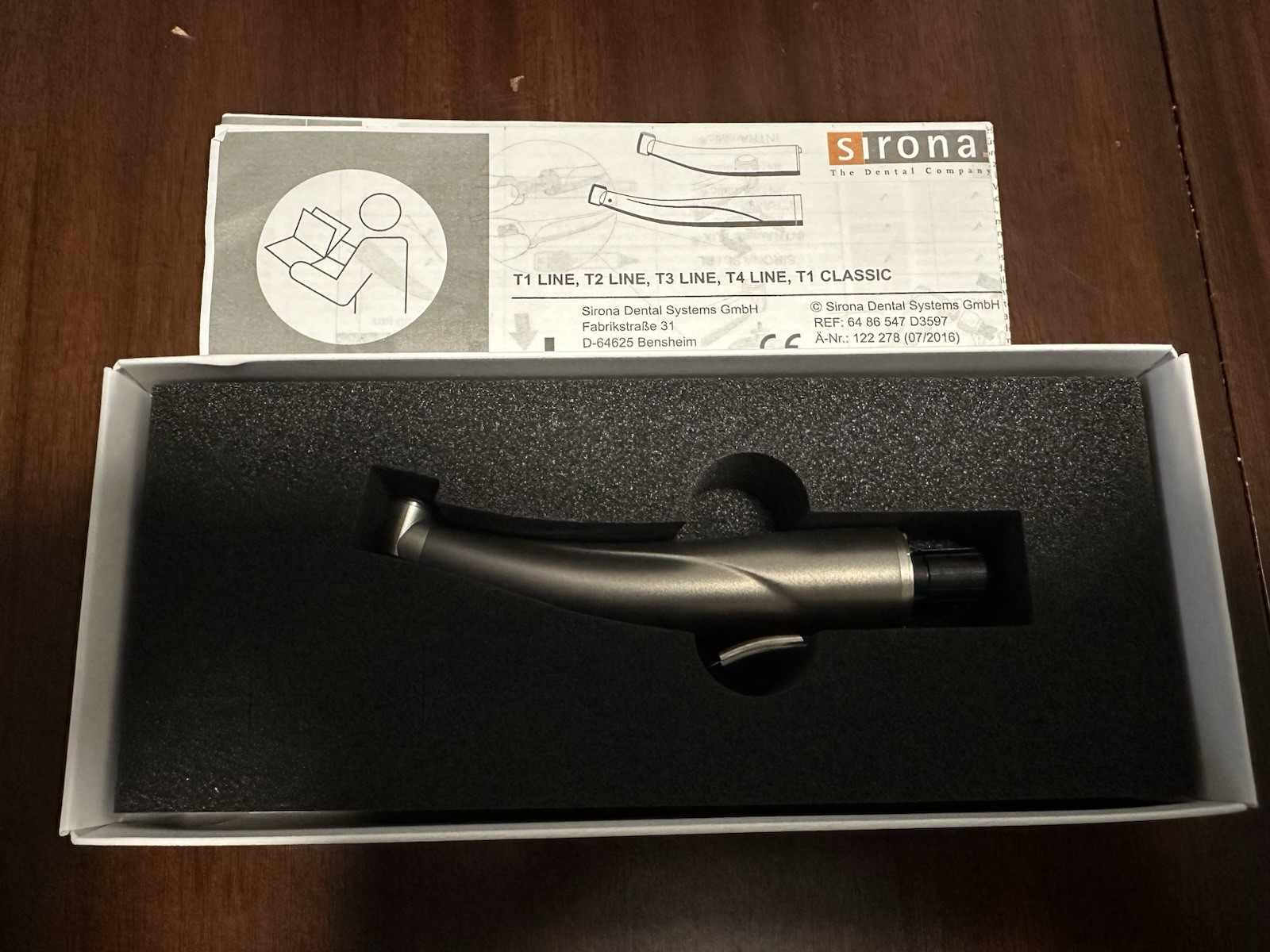 Dentsply Sirona T1 Line Endo 6 L Contra Angle Electric 6-Pin Autochuck 6527191