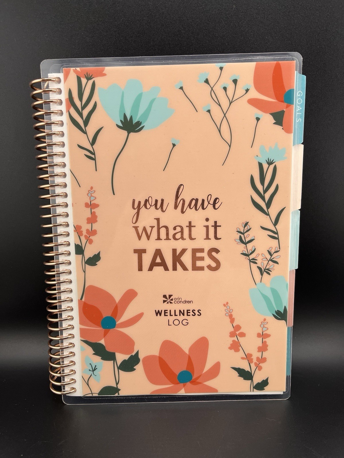 Erin Condren Pink Coiled Daily Wellness Journal You Have What It Takes Planner