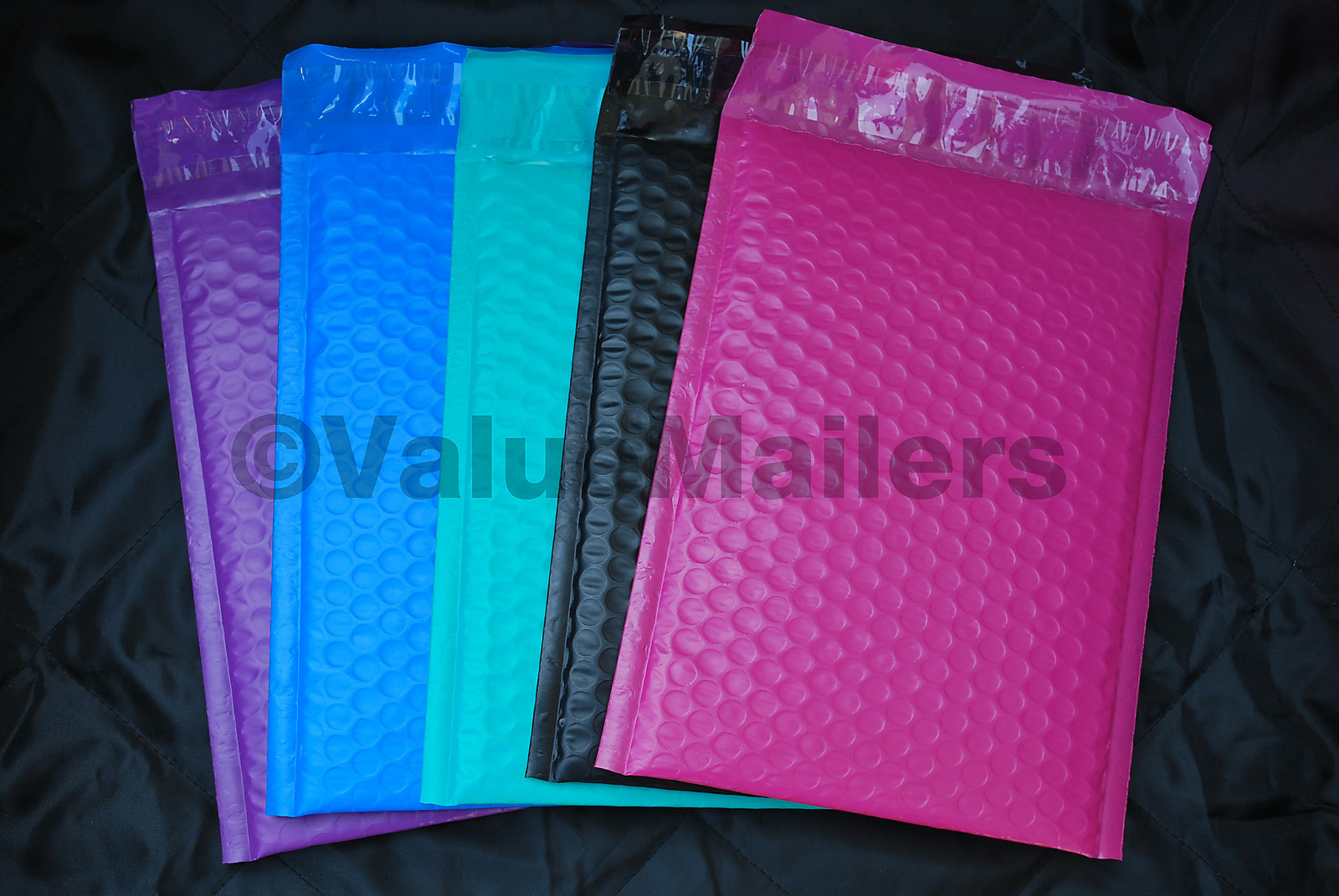 500 #000 ( Black) Poly Bubble Mailers Envelopes Bags 4×8 Extra Wide Colors 4.5