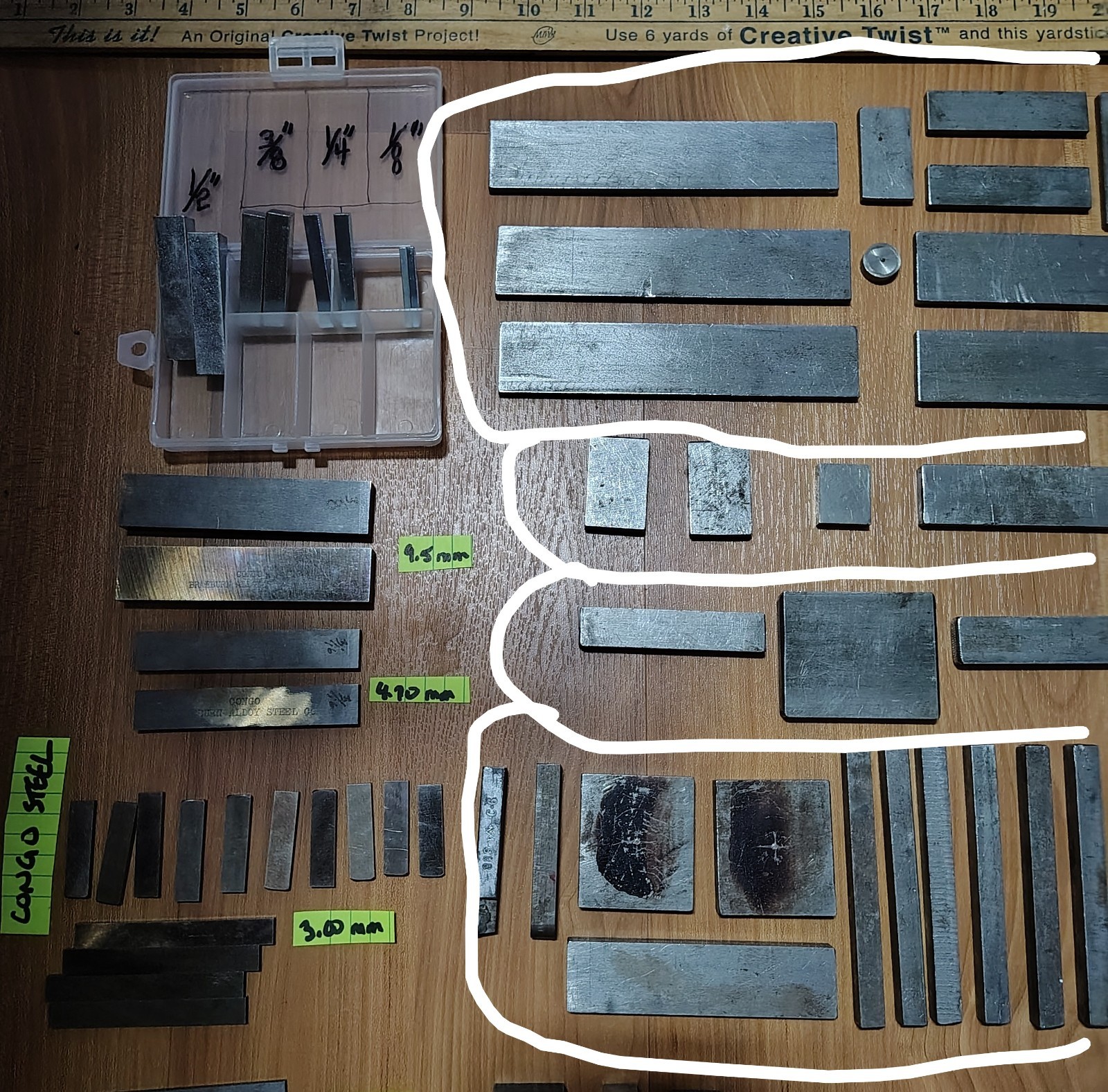 19lb Machinist Lot Bar Stock Material Aluminum Steel Hobby Shop Mill Lathe Tool