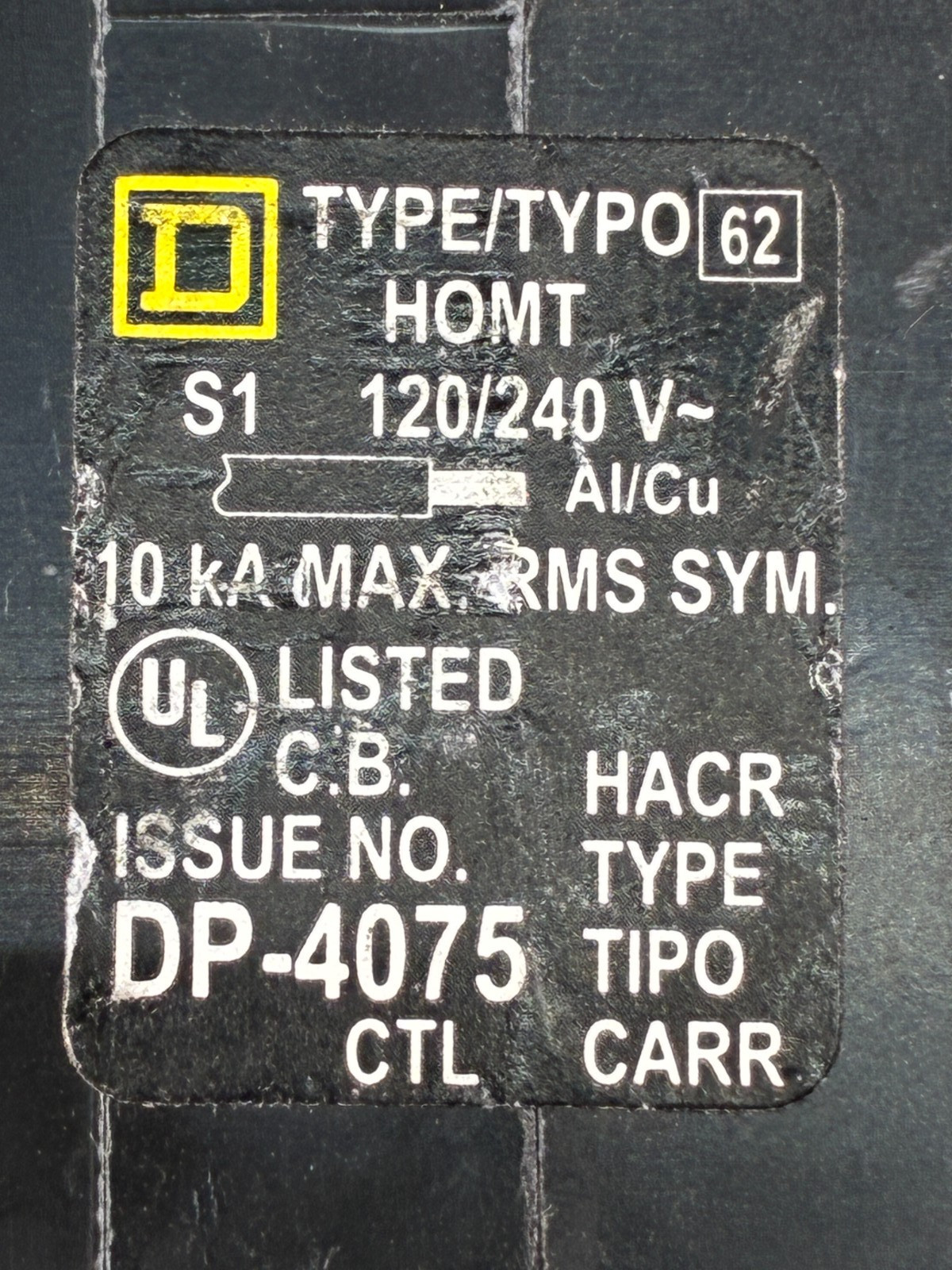 Square-D HOMT2020 Twin Tandem Double (20/20-Amp) 2P 120/240V 60-DAY WARRANTY