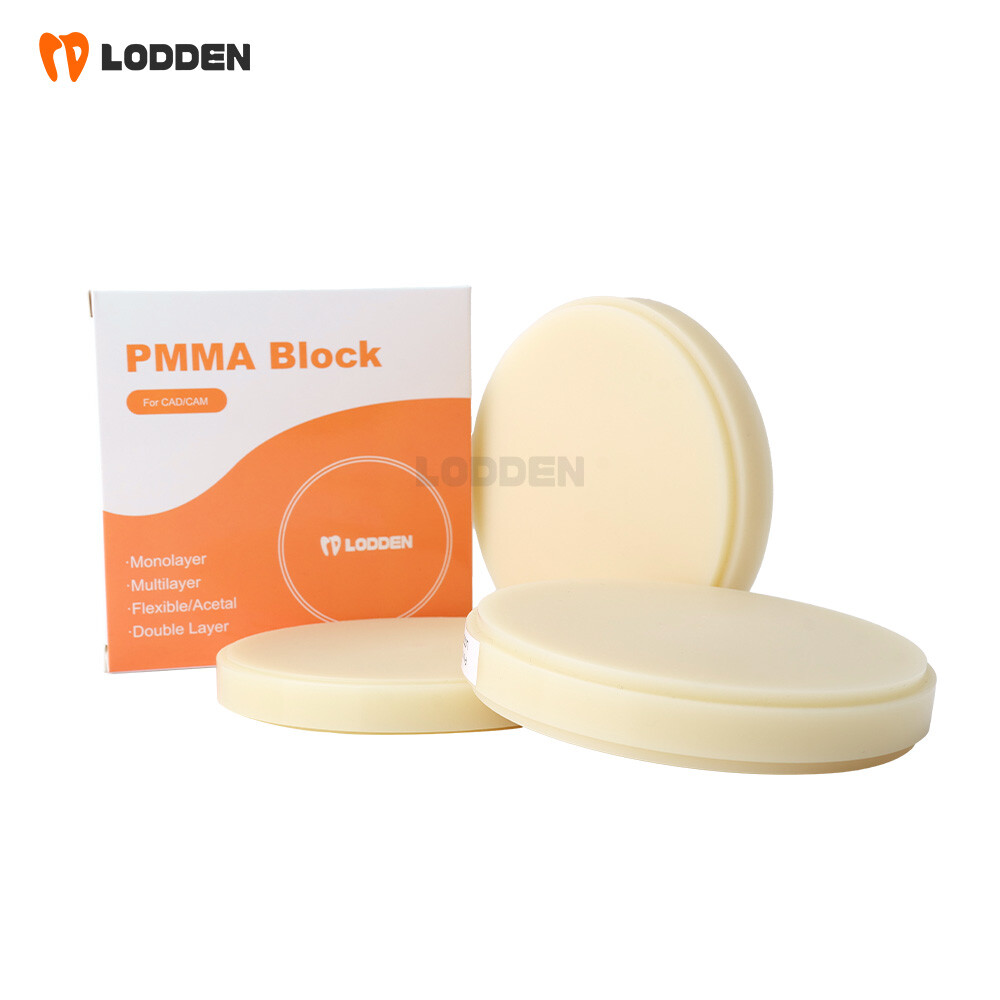 Multilayer Dental PMMA Block Acrylic Resin Disc Temporary Restorations Materials