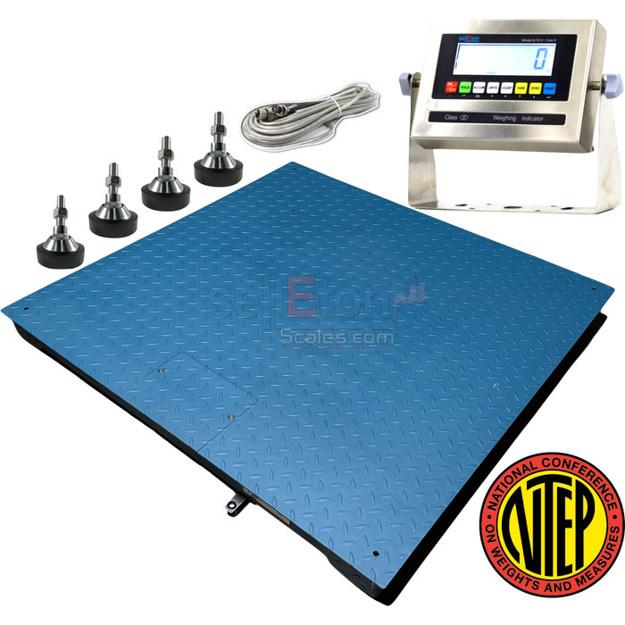 SellEton SL-800-5’x5′ (60″x60″) NTEP (Legal for Trade) Heavy Duty Floor Scale