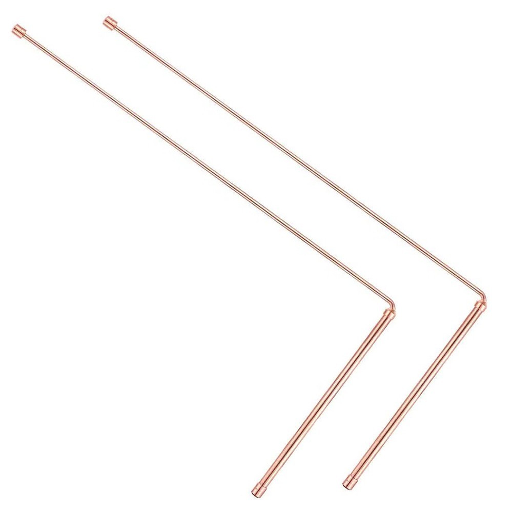 99 9% Copper Metal Detector Rods for Water and Treasure Locating Set of for 2