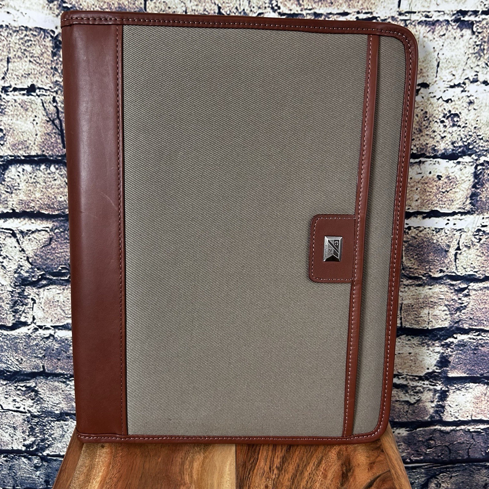 Cutter & Buck Leather And Canvas Pad folio Notepad Notebook