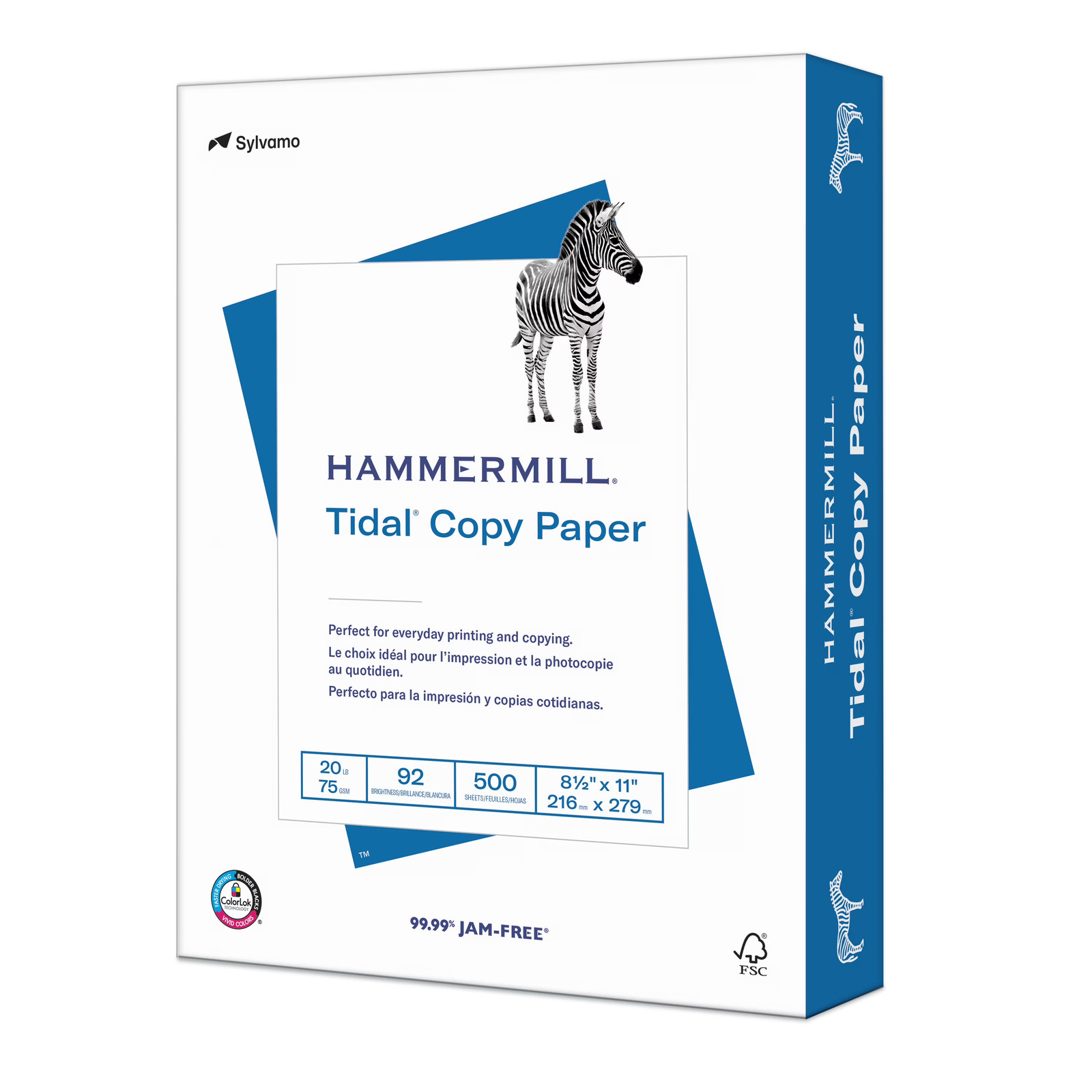 Hammermill Tidal Copy Paper 8.5×11 20lb 92 Bright White 500 Sheets (65)