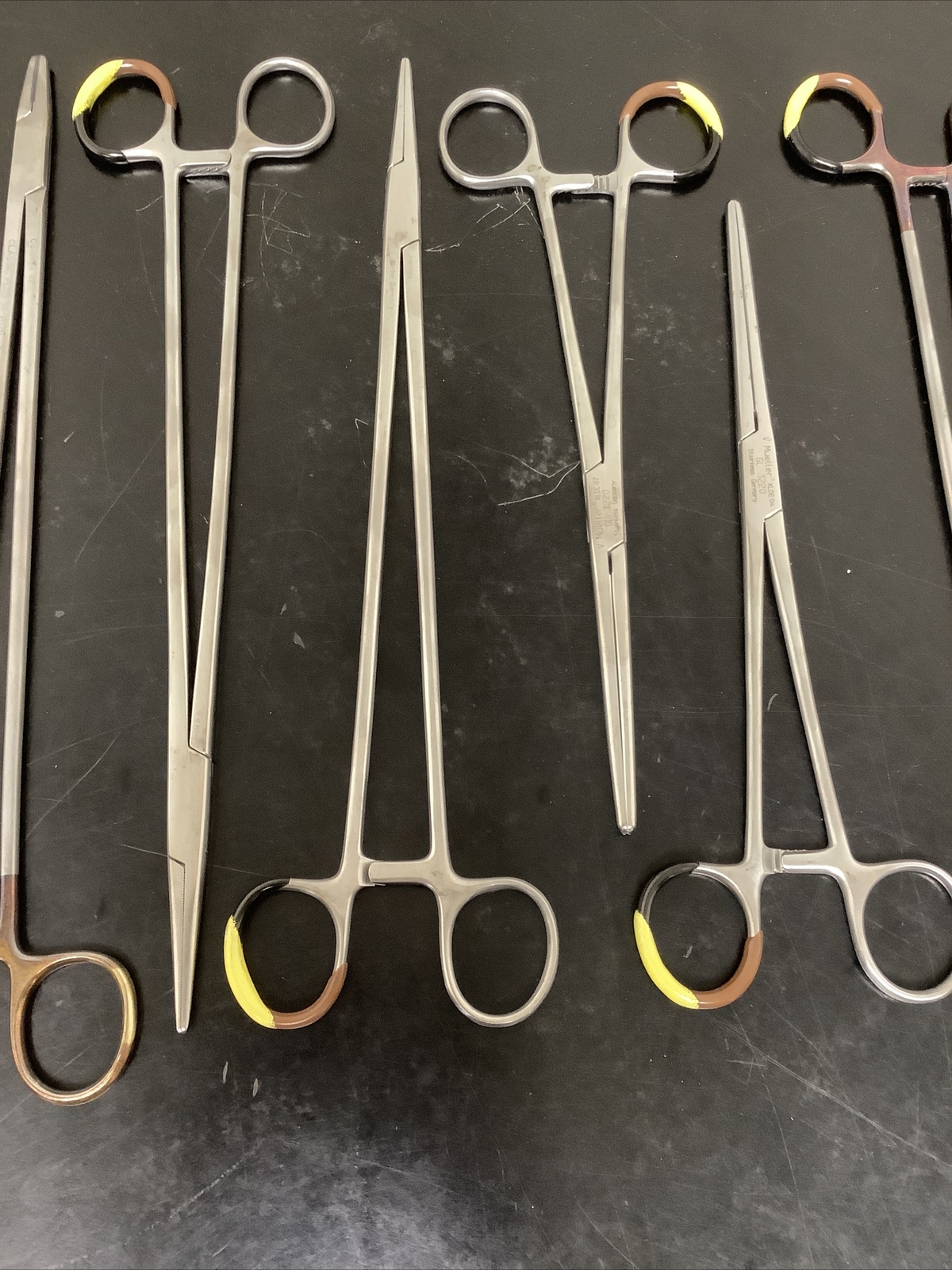 Lot Of 10 Needle Holders V. Mueller/Codman/ValveGate Straight Teeth