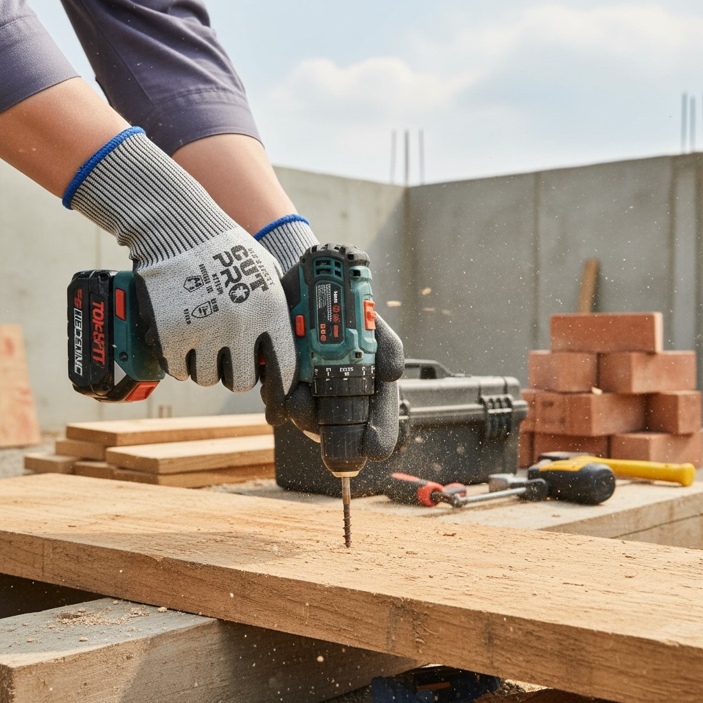 Cut, Puncture & Abrasion-Resistant Gloves, Cut & Puncture A4, Abrasion 5, 1 Pair