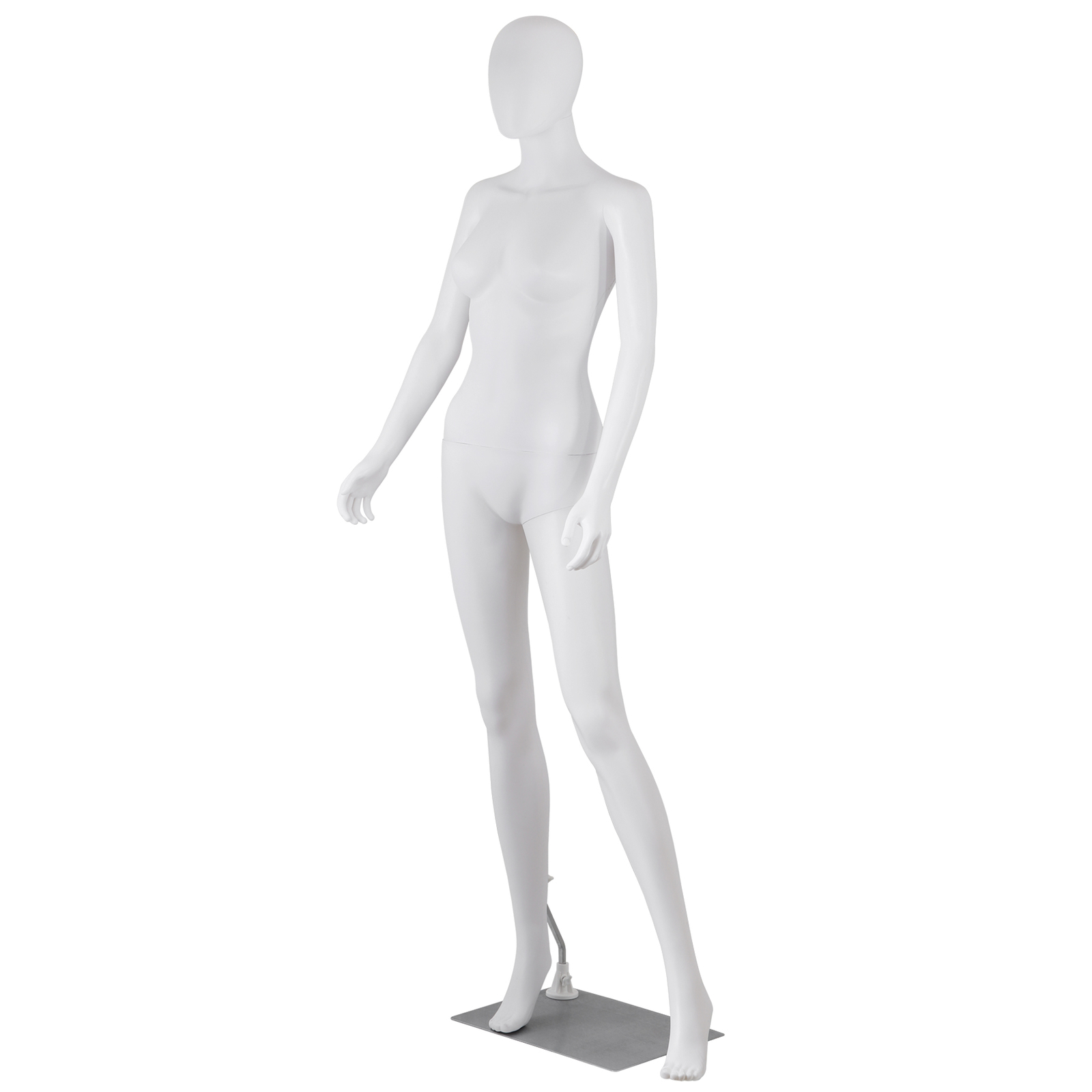 70″ White Female Mannequin Full Body Maniquine Model Stand w/ Adjustable Posture