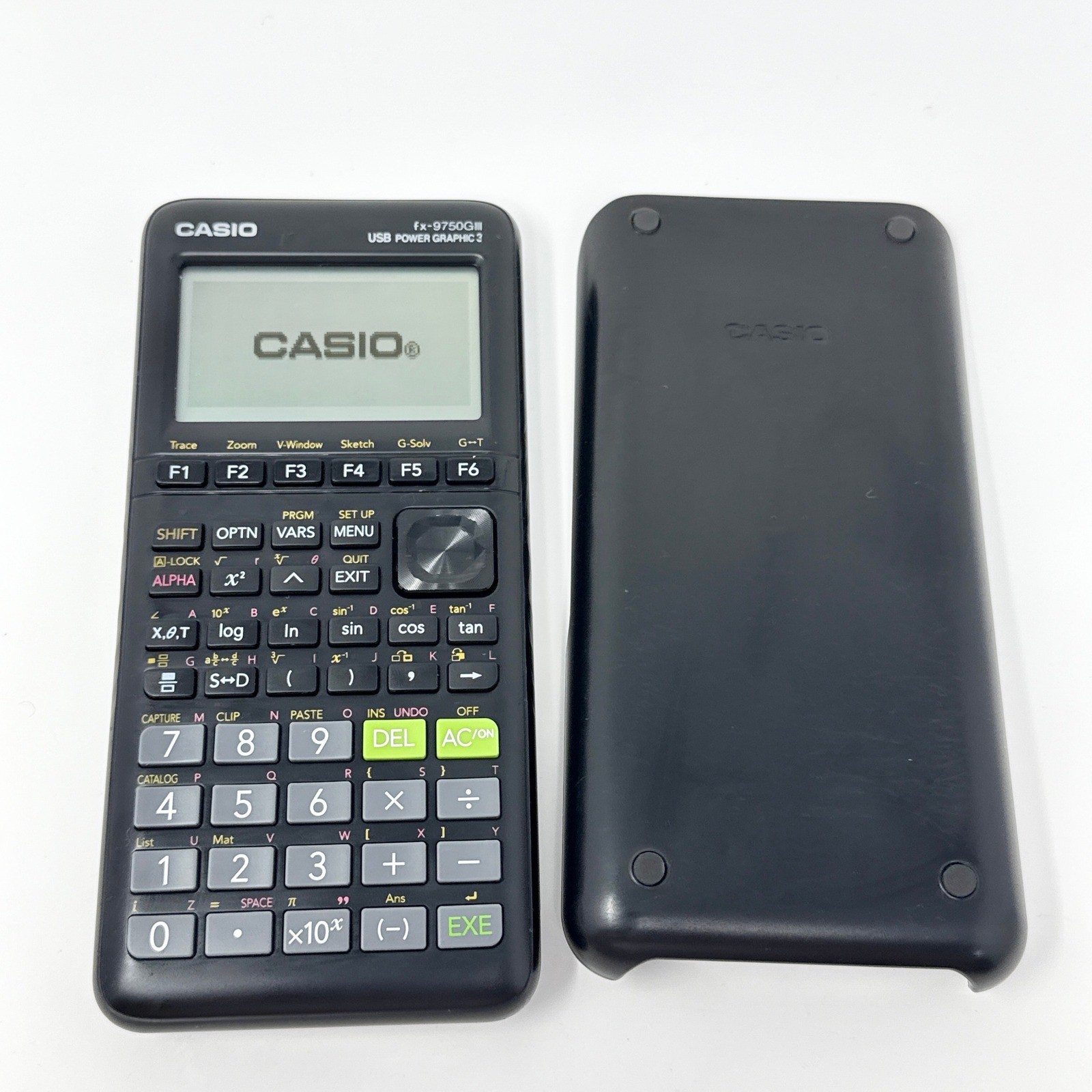 Casio fx-9750GIII Graphing Calculator Black USB Power Graphic 3 with Cover