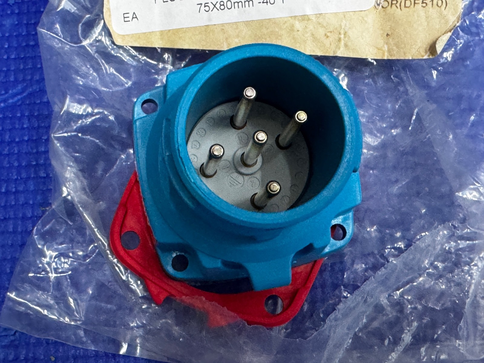Marechal DSN1 Appliance Inlet Plug 3P+N+E 440V 20A IP66/67/69 Poly 6118017
