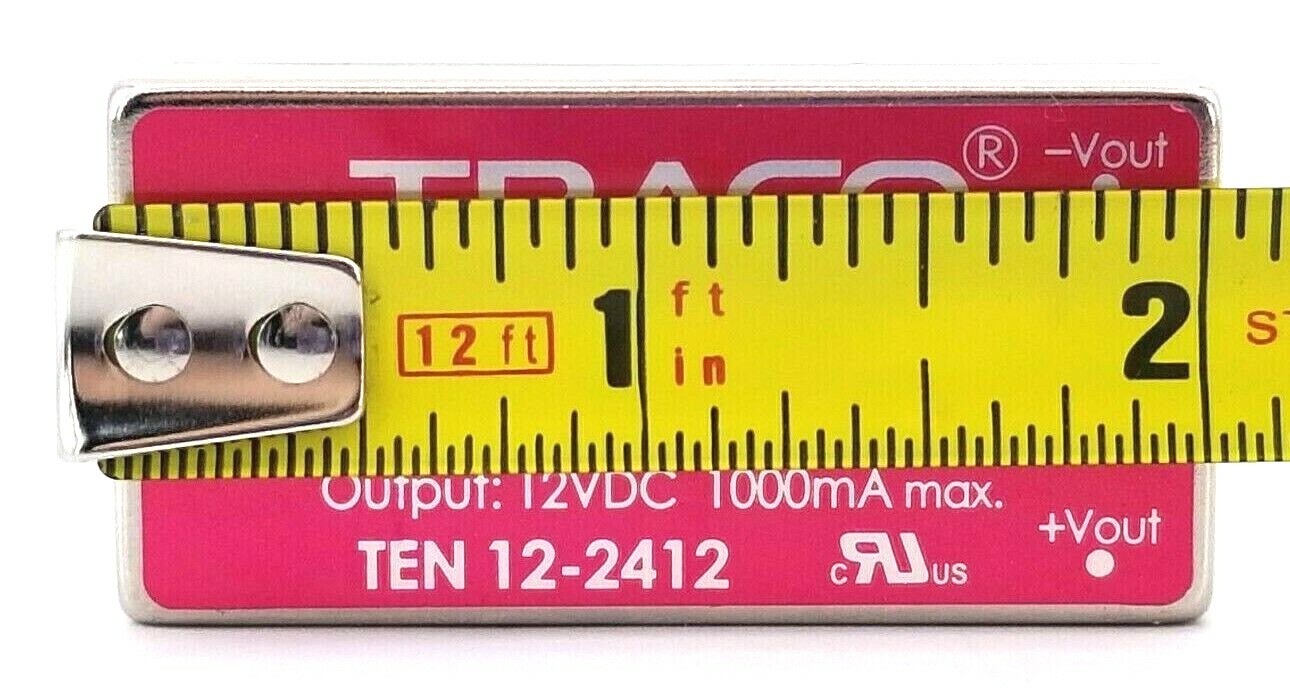 Traco Power, TEN 12-2412 Isolated DC/DC Converter, Input Voltage: 9-36VDC