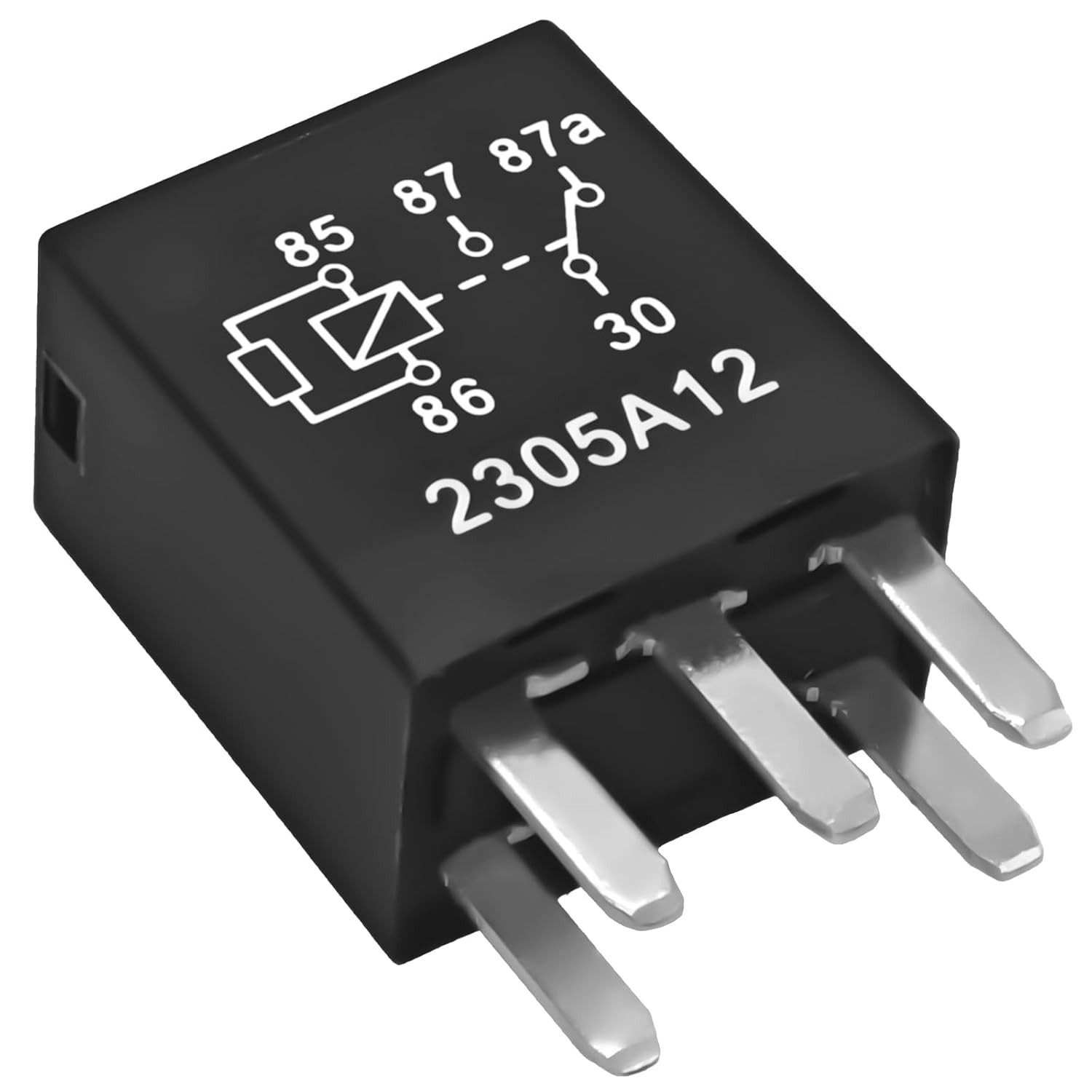 Automotive Power Relay 13502750 – 5 Pin Plug-In, Reliable Performance, 4 Pack