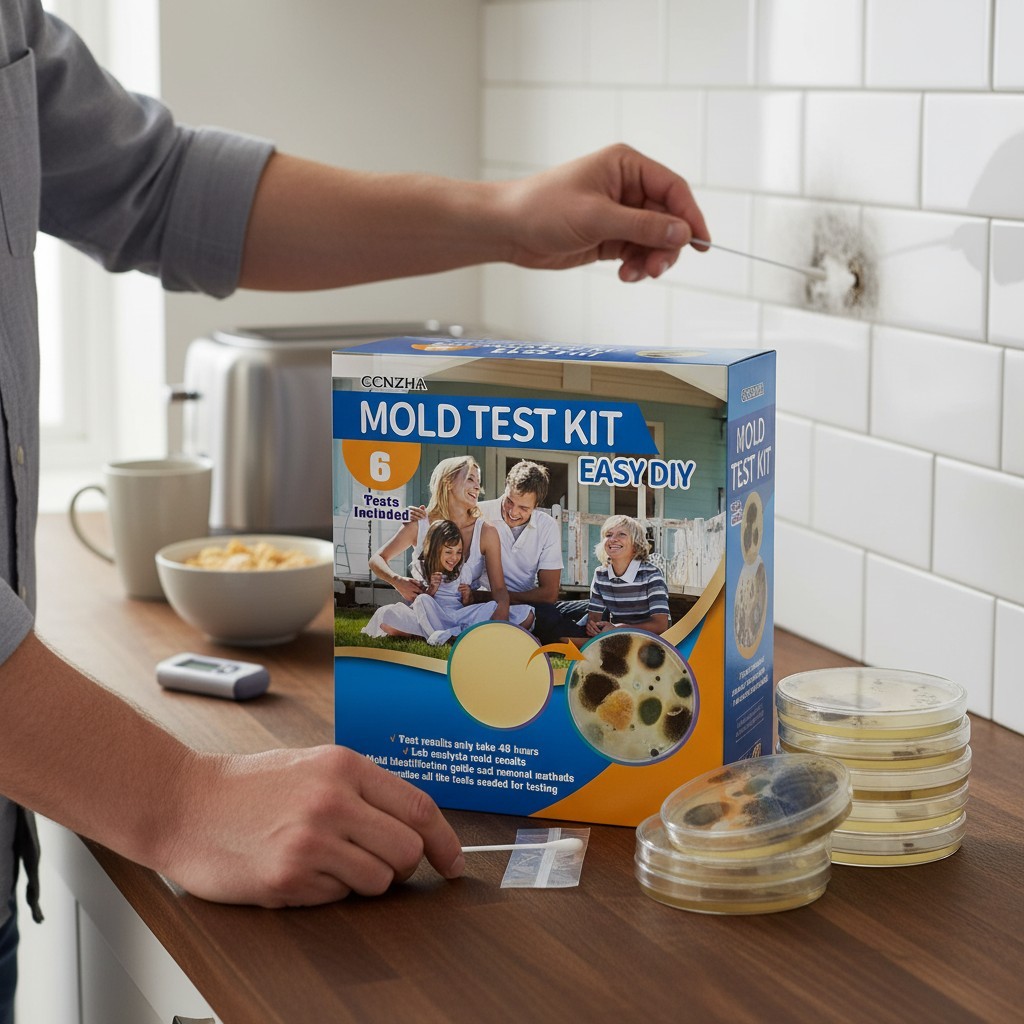 Home Mold Kit – 6 Tests, Black Mold Detector, Free Lab Analysis