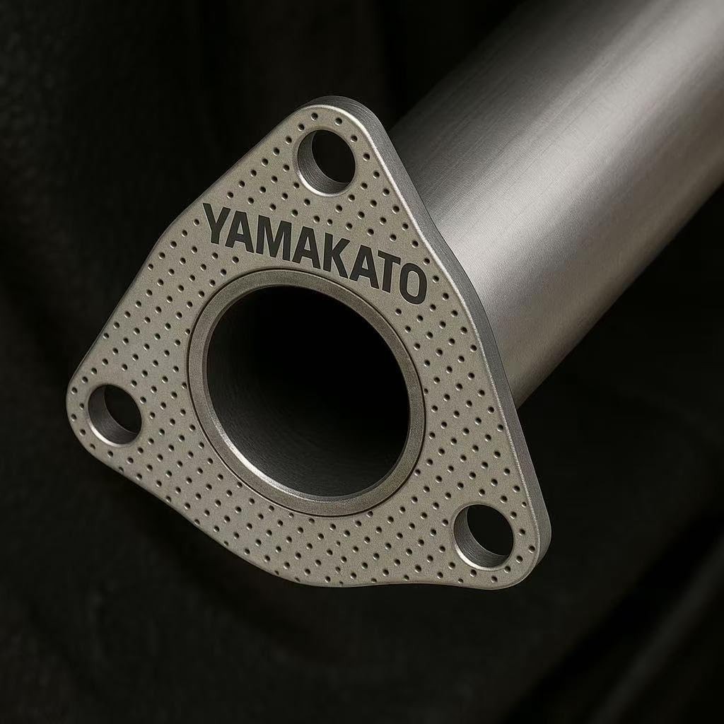 3.5in 3-Bolt Exhaust Gasket w/Fire Ring High-Temp Muffler Ga Size: 3.5”-3 Bolt