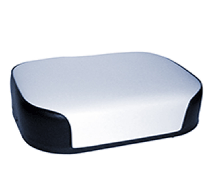 Seat Bottom Cushion Vinyl on Wood Black & White for IH Farmall 460 560 Tractor