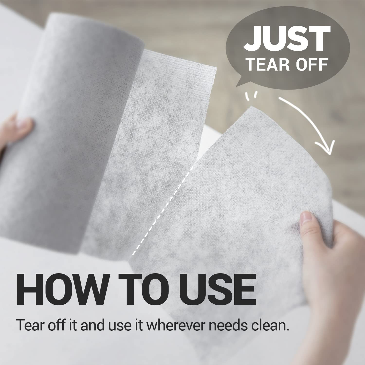 DEARCUS Gray One Day Scrubber – No Odor Dishcloths for Washing Small,