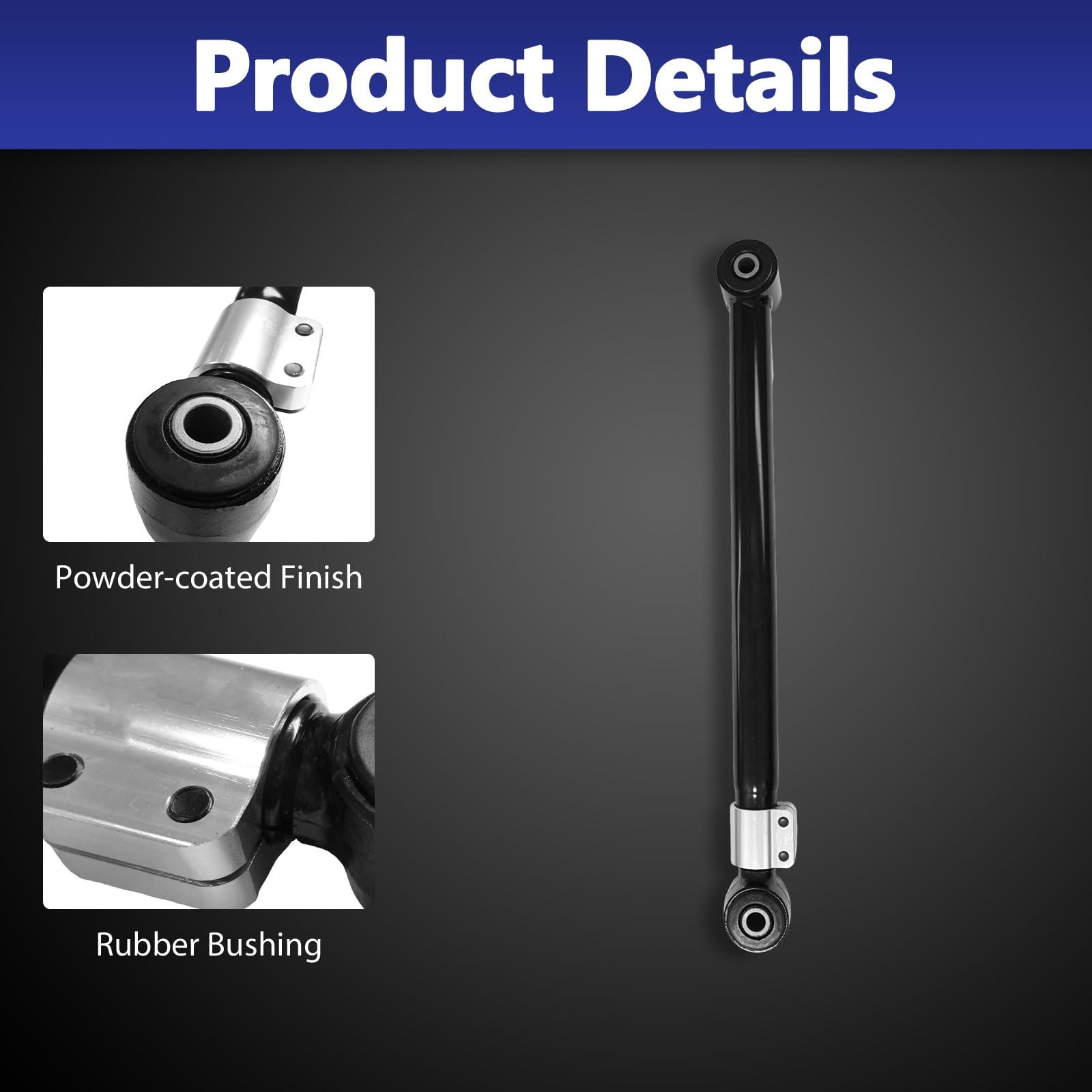 0-3.5in Lift Front Adj Control Arms Suspension Kit Jeep Wrangler JL 18-26