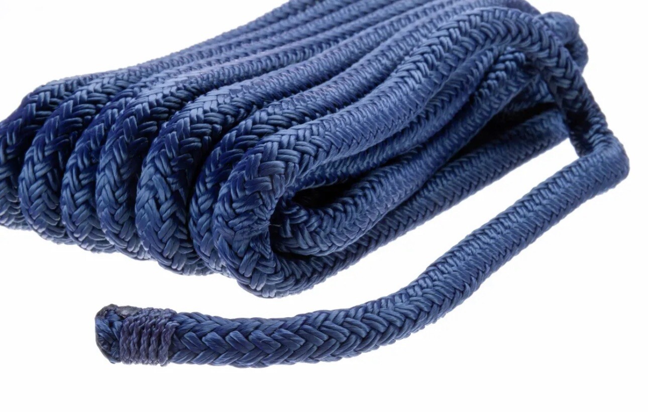 SEACHOICE Double-Braid Nylon Dock Line 3/8″ x 15′ 39831 Navy 01-3687