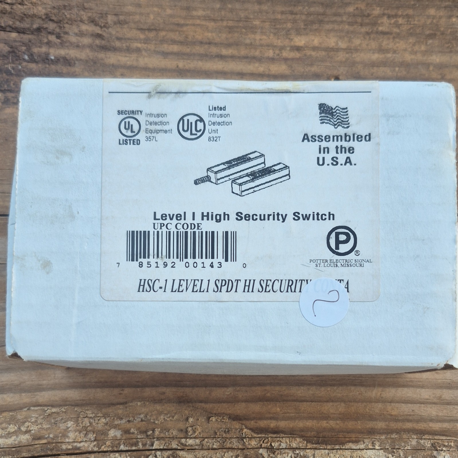 Potter Electric Signal HSC-1 High Security Switch Contact Level I MPN 2020350
