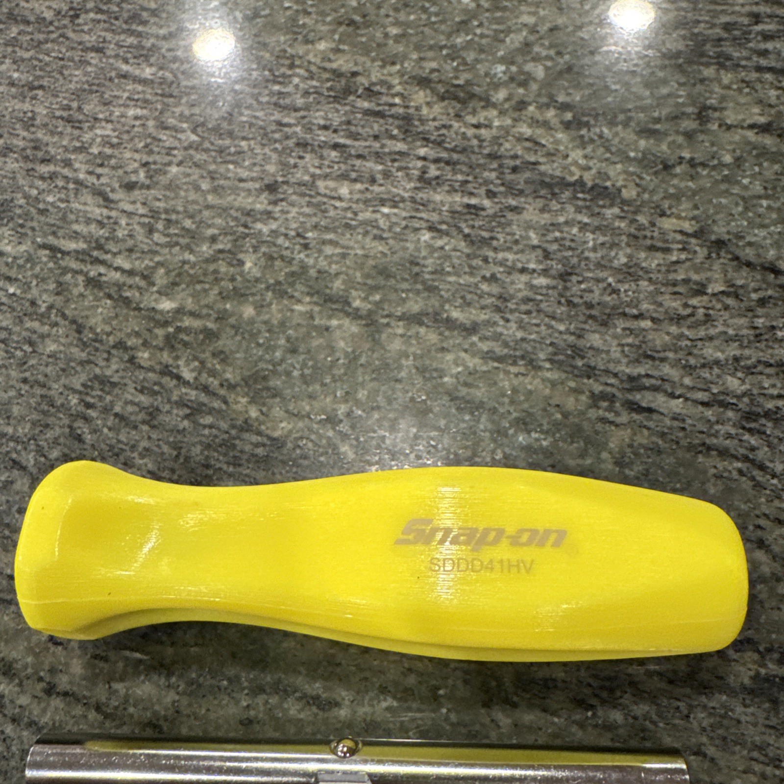 Snap-on sddd41 combination screwdriver with 4 tips. hi viz new