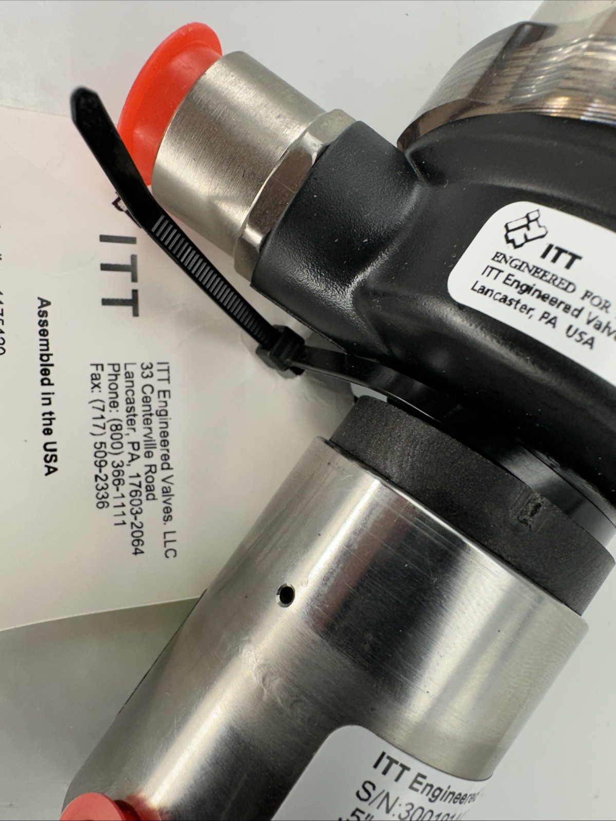 ITT Engineered Valves AXS26S .5” Diaphragm Valve EPDM 90 PSI, NOS Medical Lab