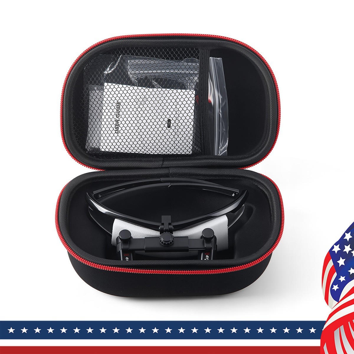 3.0X Dental Medical Ergo Loupes Surgical Magnifier+ 5W LED Surgical Head Light