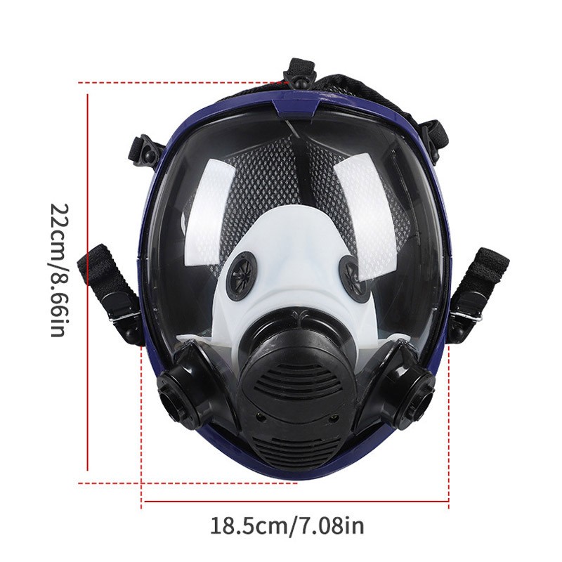 Facepiece Reusable Respirator 15 in 1 Full Face Gas Mask For Painting Spraying