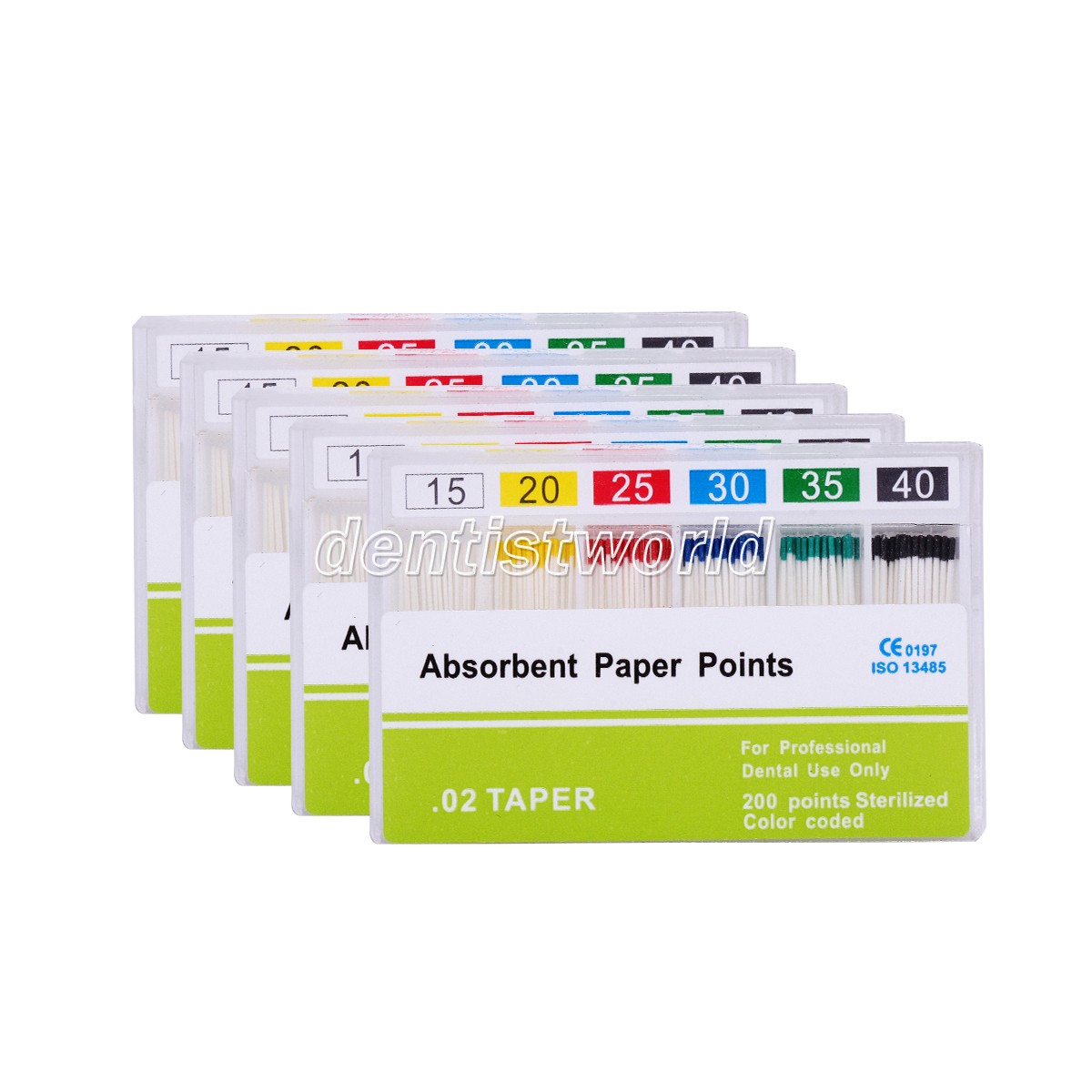 Dental Absorbent Paper Points PP 0.02 45 -80# Root Canal Endodontic Dentist Use