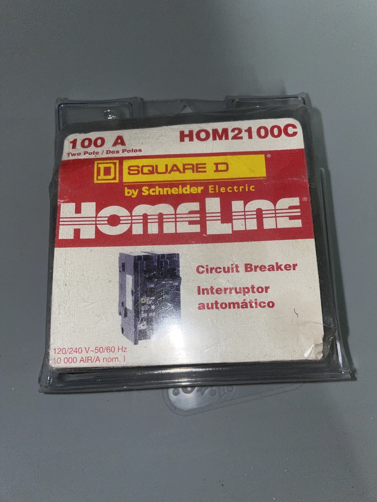 Homeline Square D HOM2100C 2 Pole 100 Amp 120/240V Circuit Breaker Brand New
