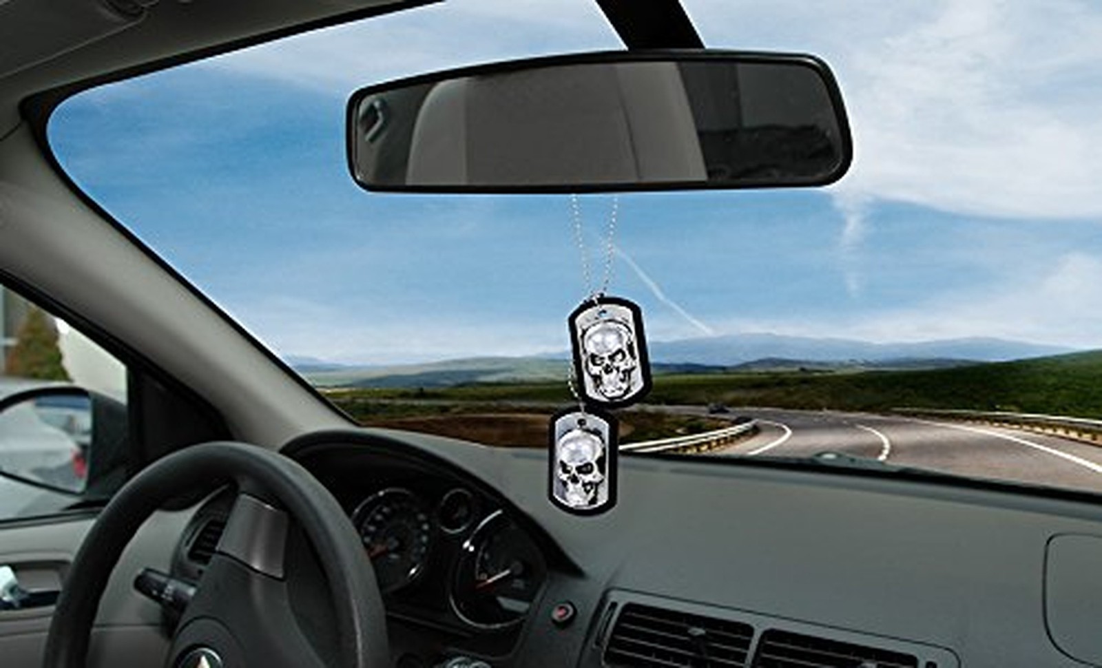 Driven by Refresh (88107) Dog Tags Novelty Black Out Air Freshener, (Pack of 4)