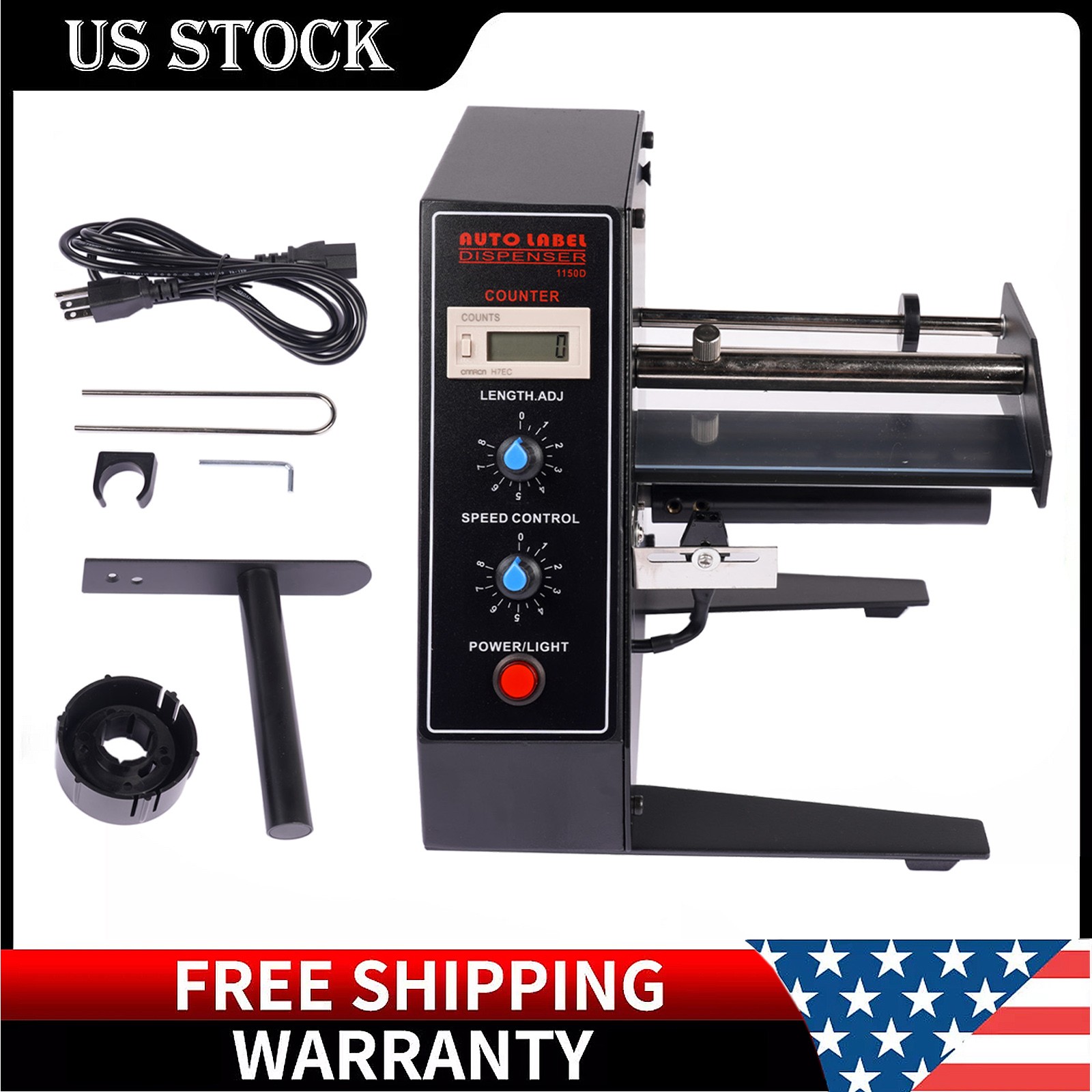 1150D Automatic Label Dispenser Sticker Roll Dispenser,Auto Counting 0-999999