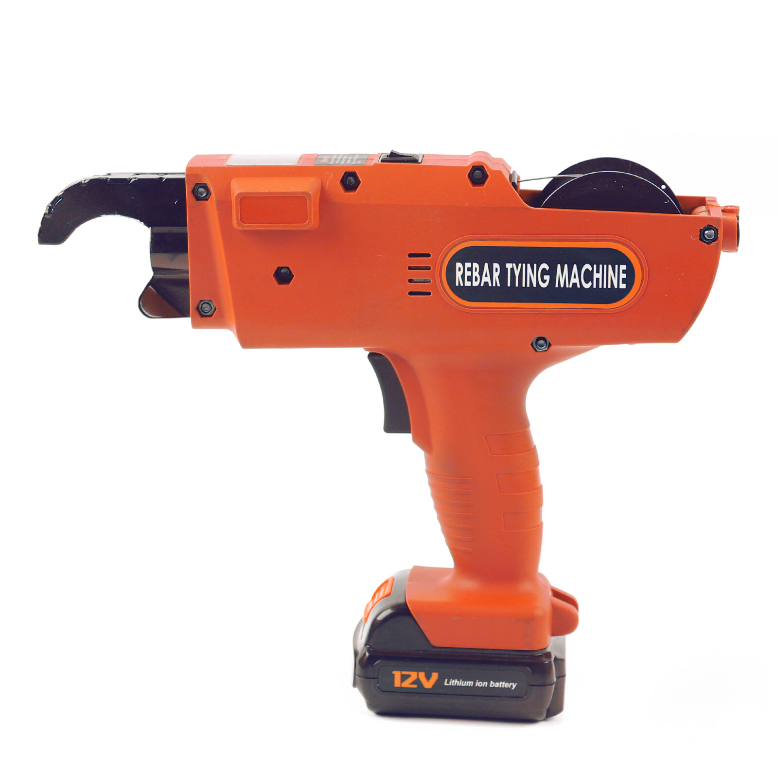 2 Battery Automatic Rebar Tying Machine Electric Rebar Tier Tool 8-34mm 4500Mah