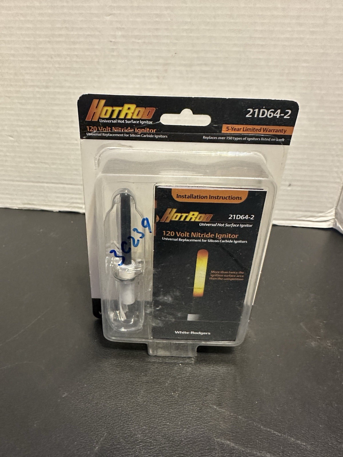 White-Rodgers 21D64-2 HotRod LP/NG 120V Universal Hot Surface Nitride Ignitor