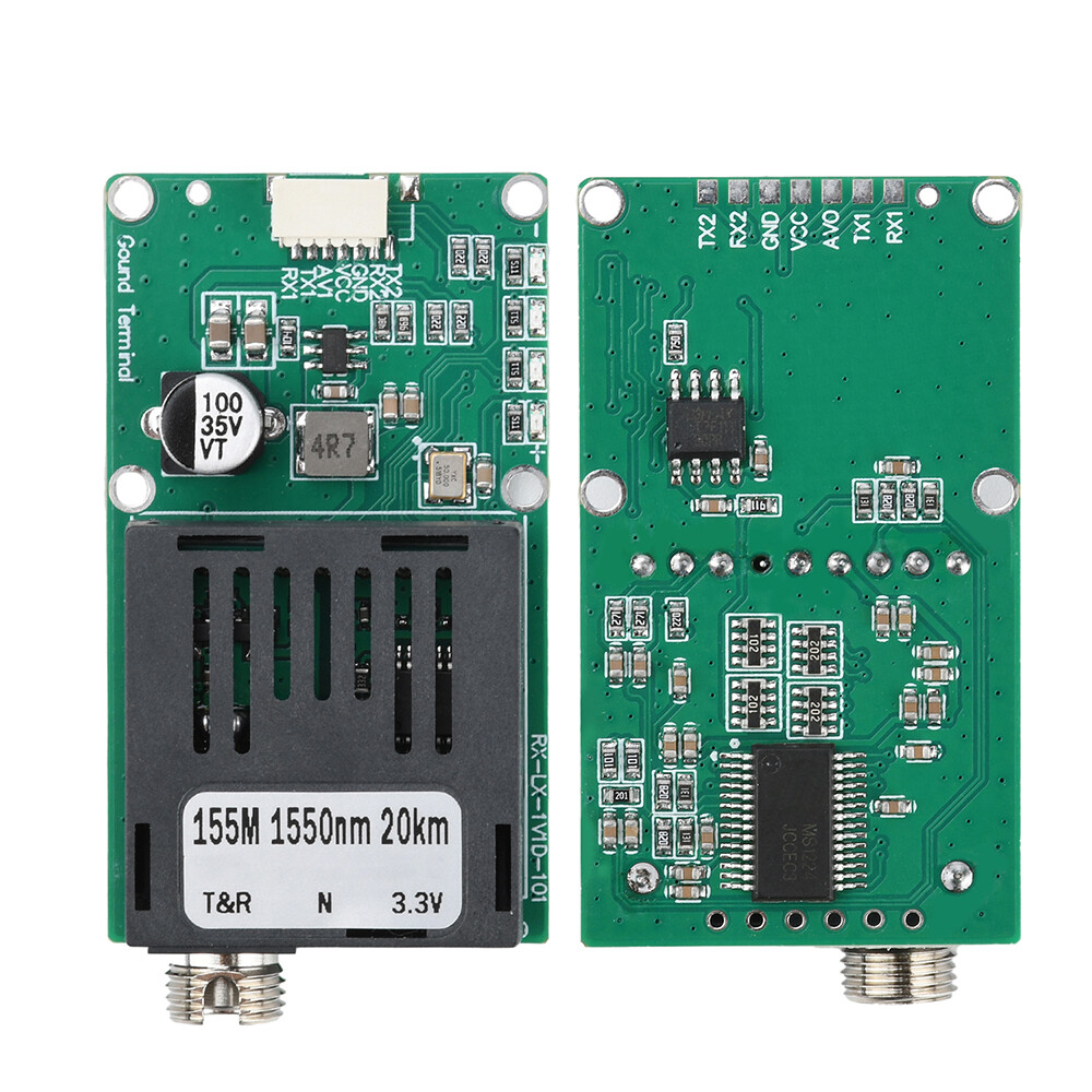 TTL Optical Transceiver Module TTL to Fiber Module FC RX/TX/AV/VCC/GND for Drone