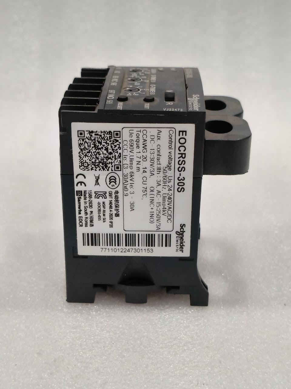 SCHNEIDER ELECTRIC EOCRSS-30S 3-30AMP ELECTRONIC OVECURRENT RELAY EOCRSS30S FREE
