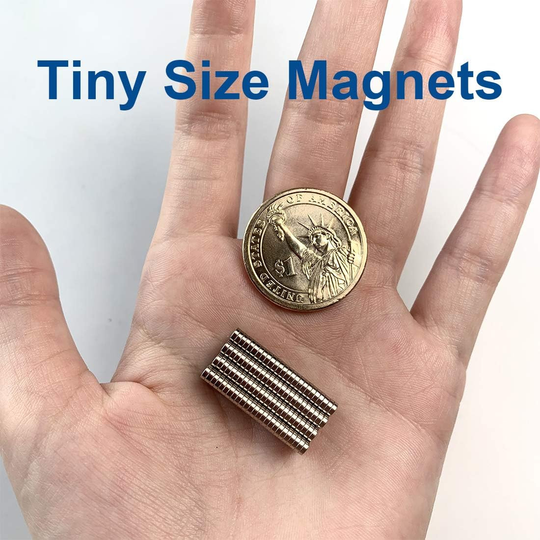 300Pcs 3X1Mm Tiny Magnets (Actual Size) – Mini Little Small round Magnets for 3D