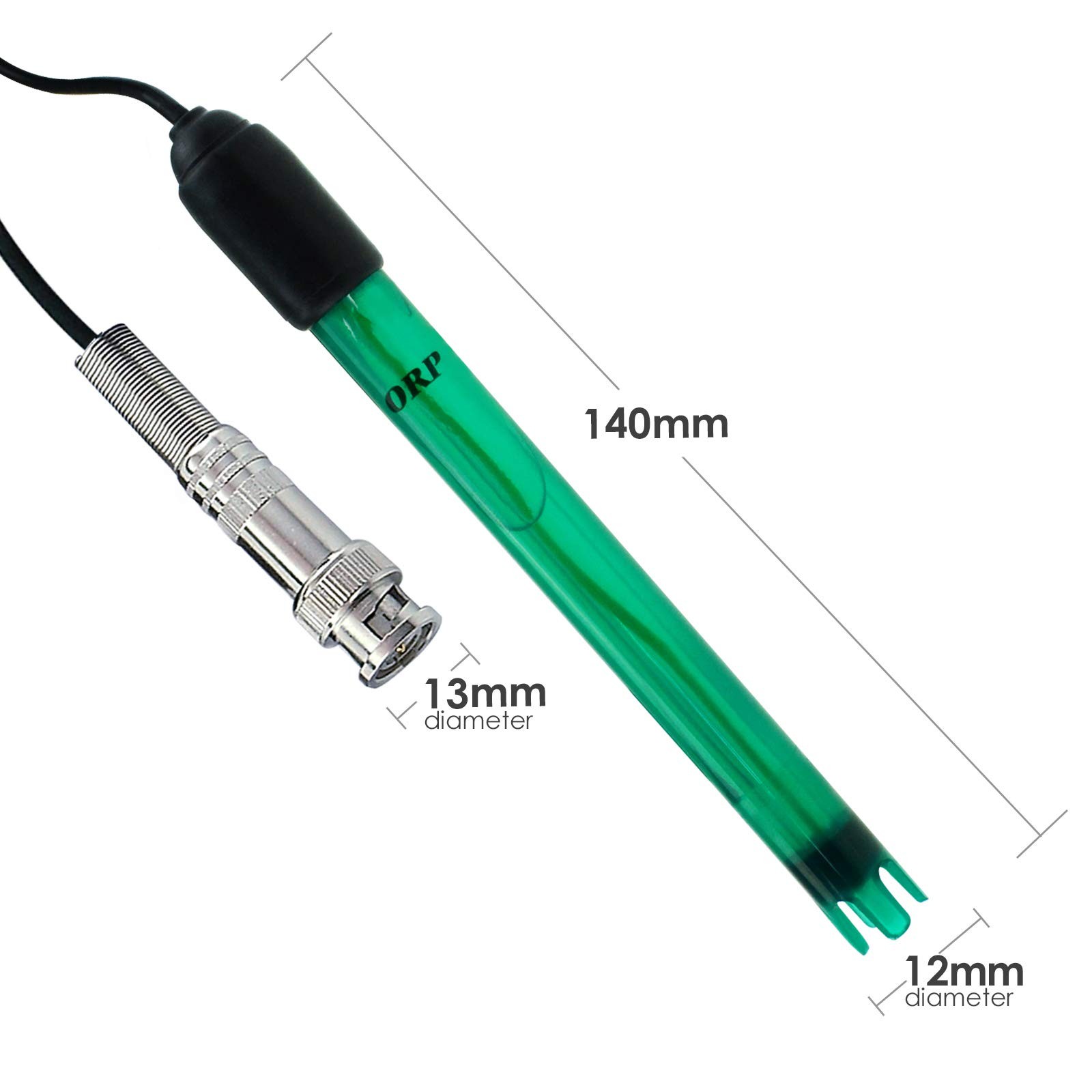 ORP Redox Electrode BNC Connector Replacement Probe 14cm Long 1.2cm Diameter