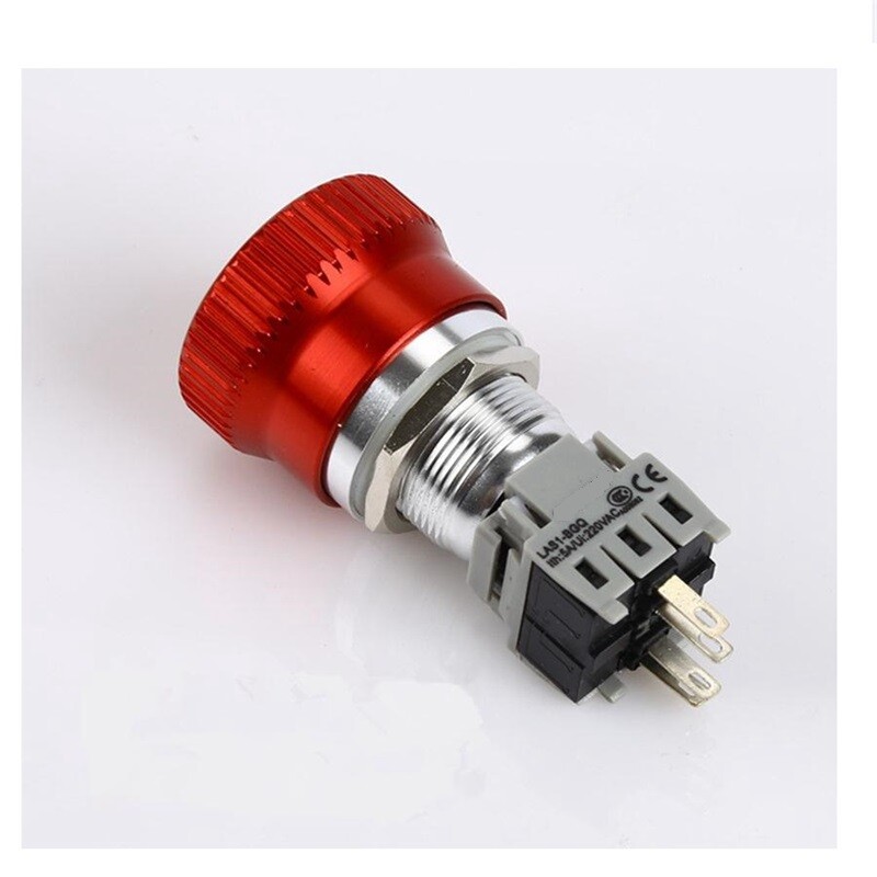 19mm Metal Aluminium Alloy Emergency Stop Push Button Switch (LAS1-BGQ) CE,ROHS