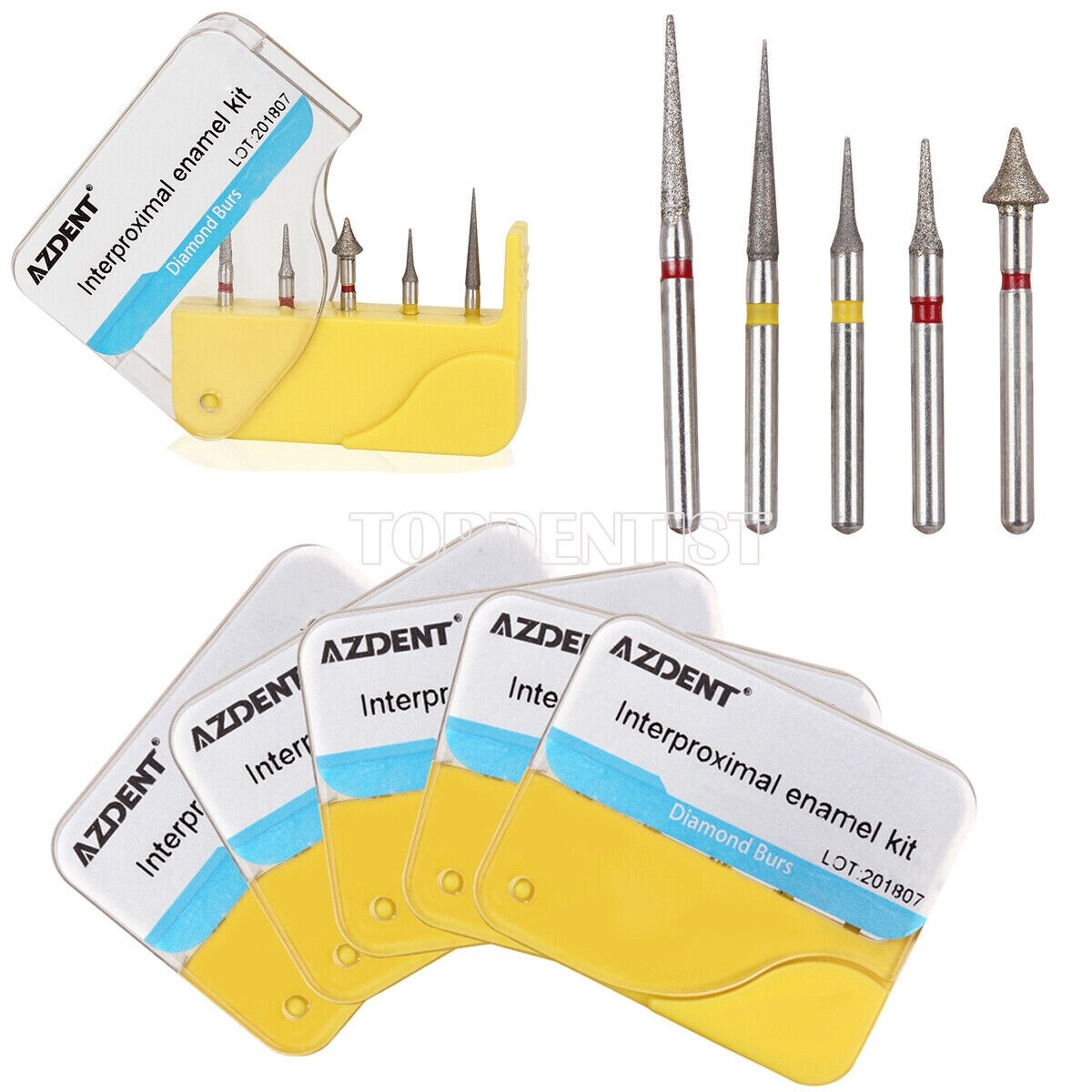 Dental Orthodontic Diamond Burs Interproximal Enamel for High Speed Handpiece
