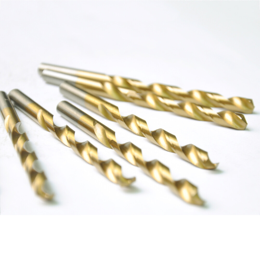 Drillforce 10PCS 7/64″ Titanium Drill Bits Set HSS Metal Woodworking Drill Bit