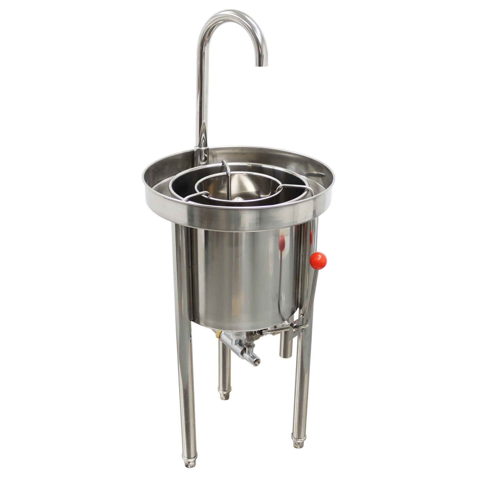 44lb Commercial Rice Washing Machine Automatic Rice washer 20kg Stainless Bucket