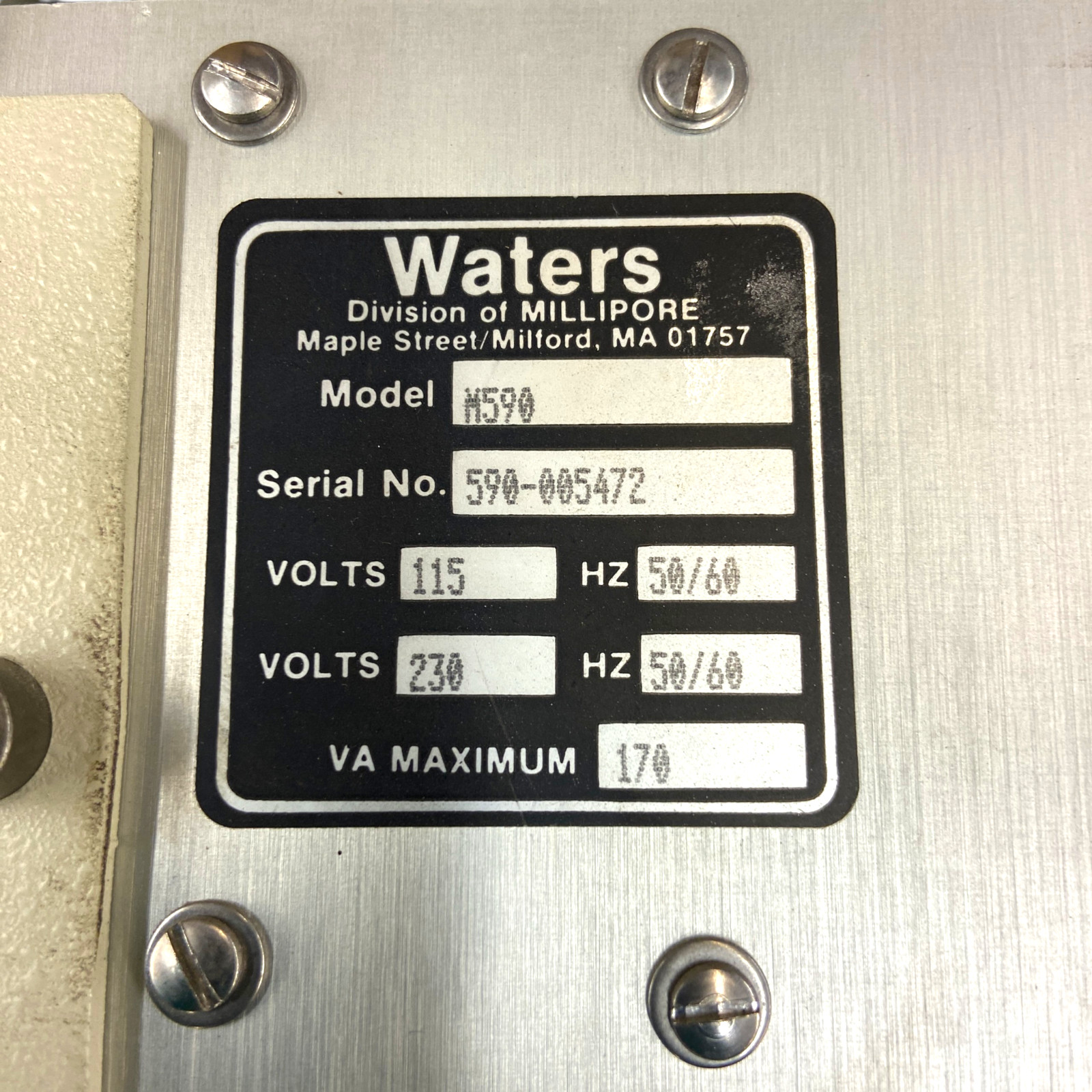 Waters Millipore 590 Programmable HPLC Pump Solvent Delivery System Module