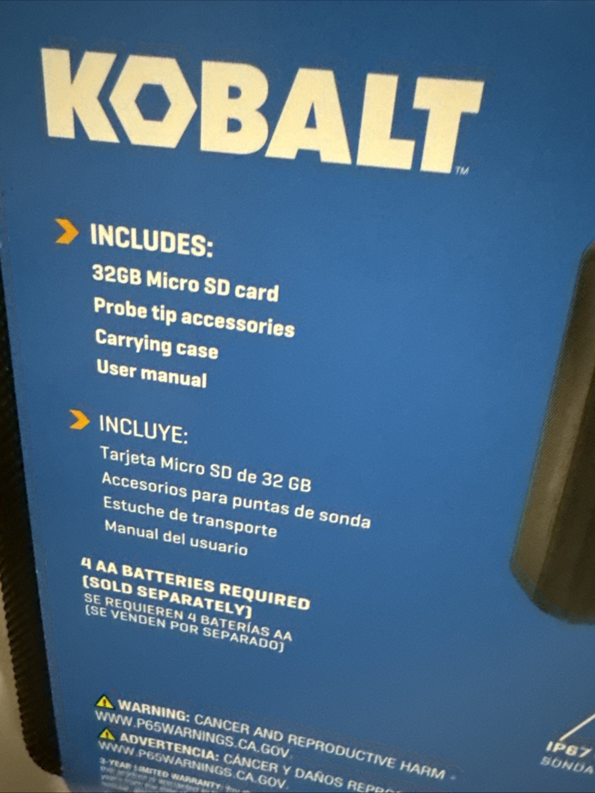 Kobalt Handheld LED Inspection Camera w/ 32GB Memory Card & Hard Case New
