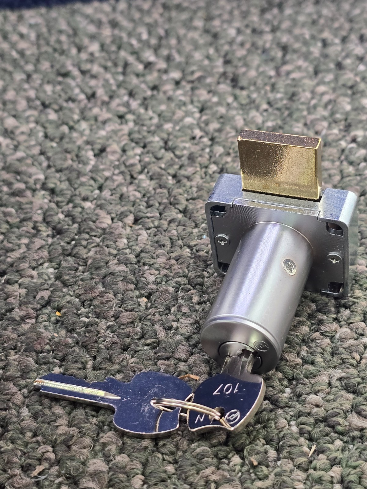 (QTY 2) Olympus Lock 200-26D138-107 Tumbler Deadbolt Drawer Lock Keyed Alike 26D
