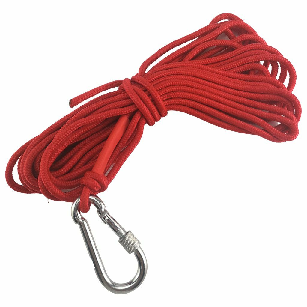 500LBS Fishing Magnet Kit Pull Force Strong Neodymium Rare Earth /Rope Carabiner