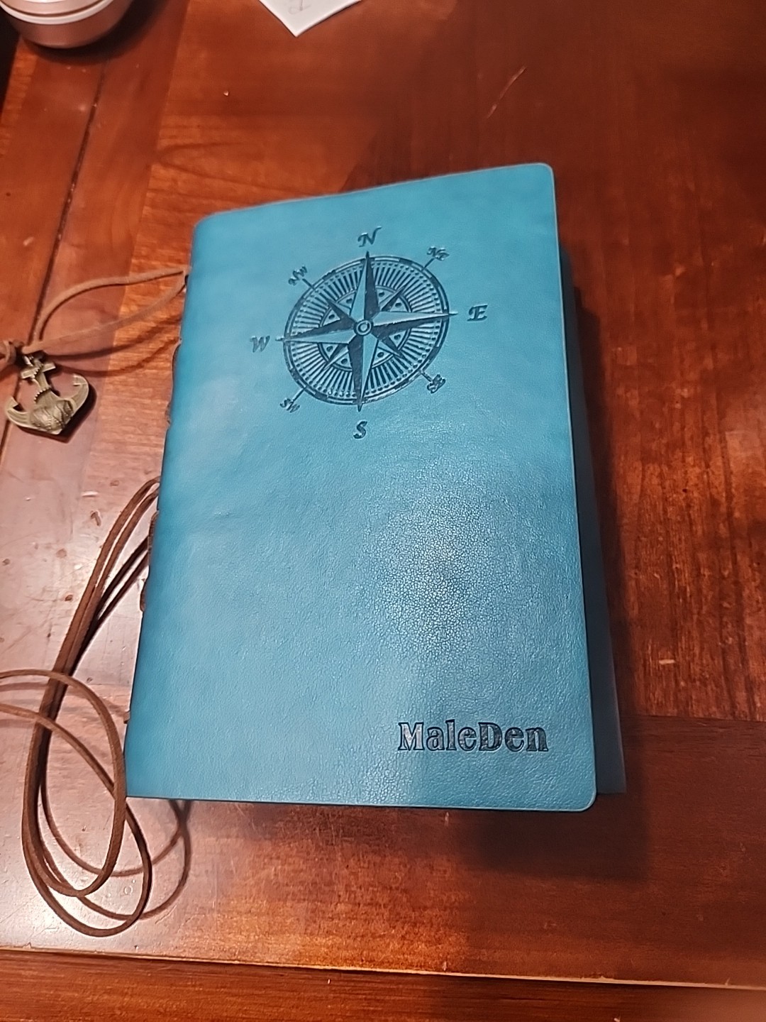 Vintage Leather Journal With Charms Small