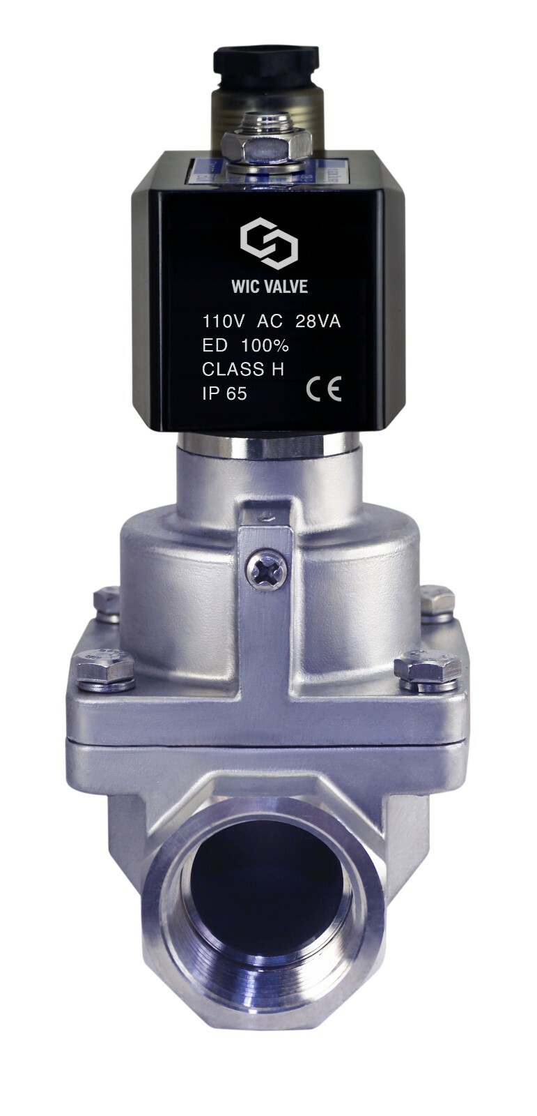 1″ Inch High Pressure Stainless Steam Solenoid Valve Normally Closed 110V AC