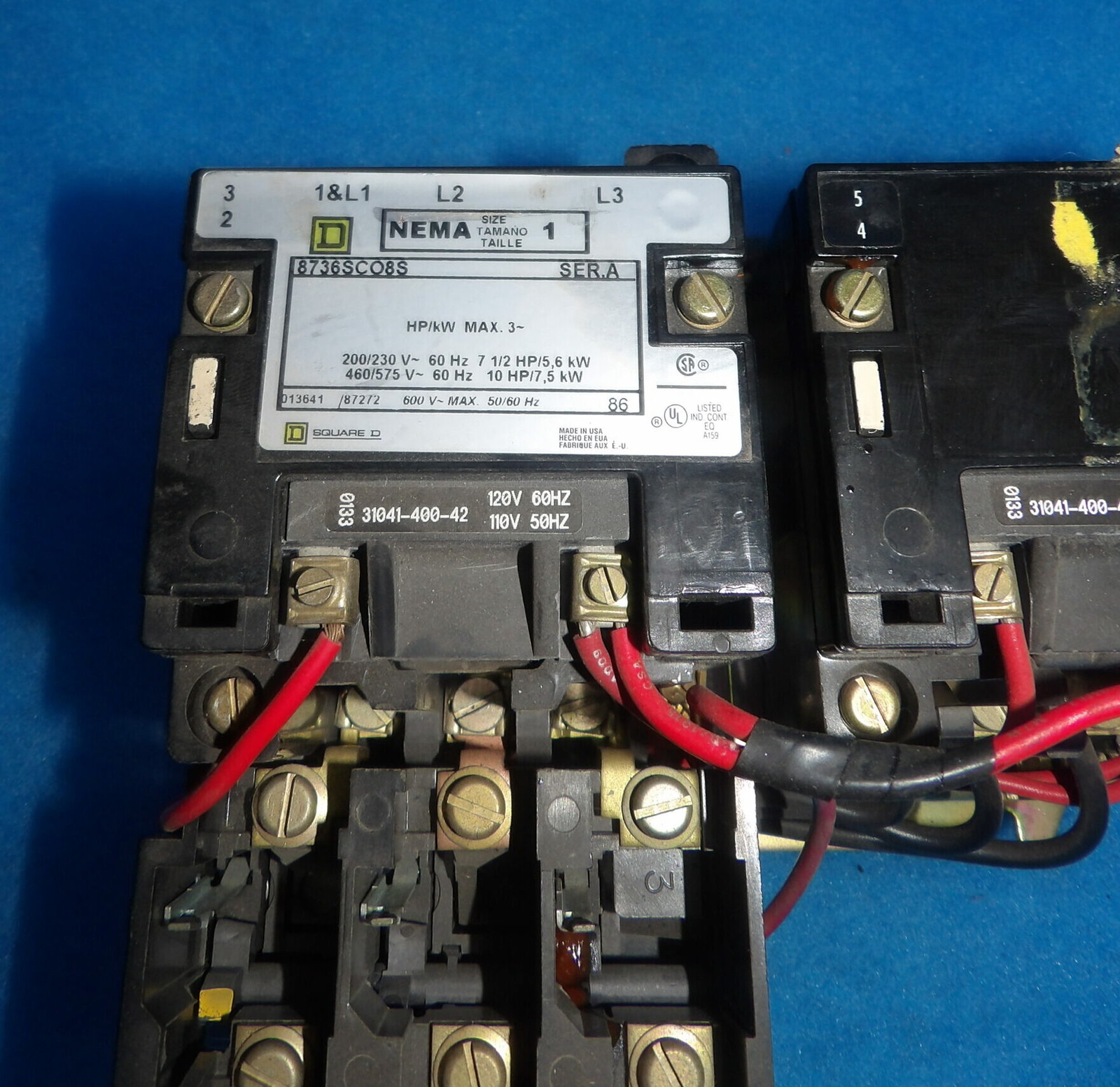 Square D 8736SCO8S Series A NEMA 1 3HP Motor Starter + 1 Year Warranty