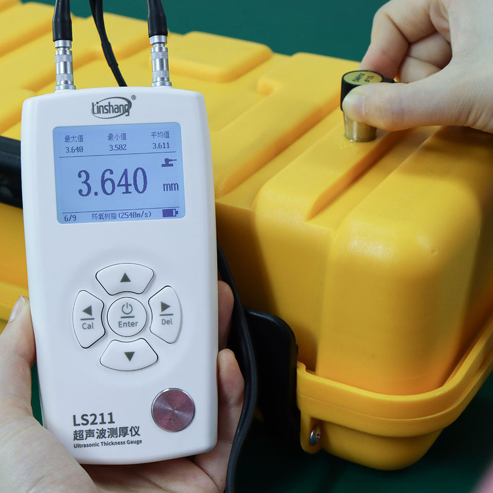 Ultrasonic Thickness Gauge Tester Meter 0.8-600mm for Metal Plastic Glass Steel